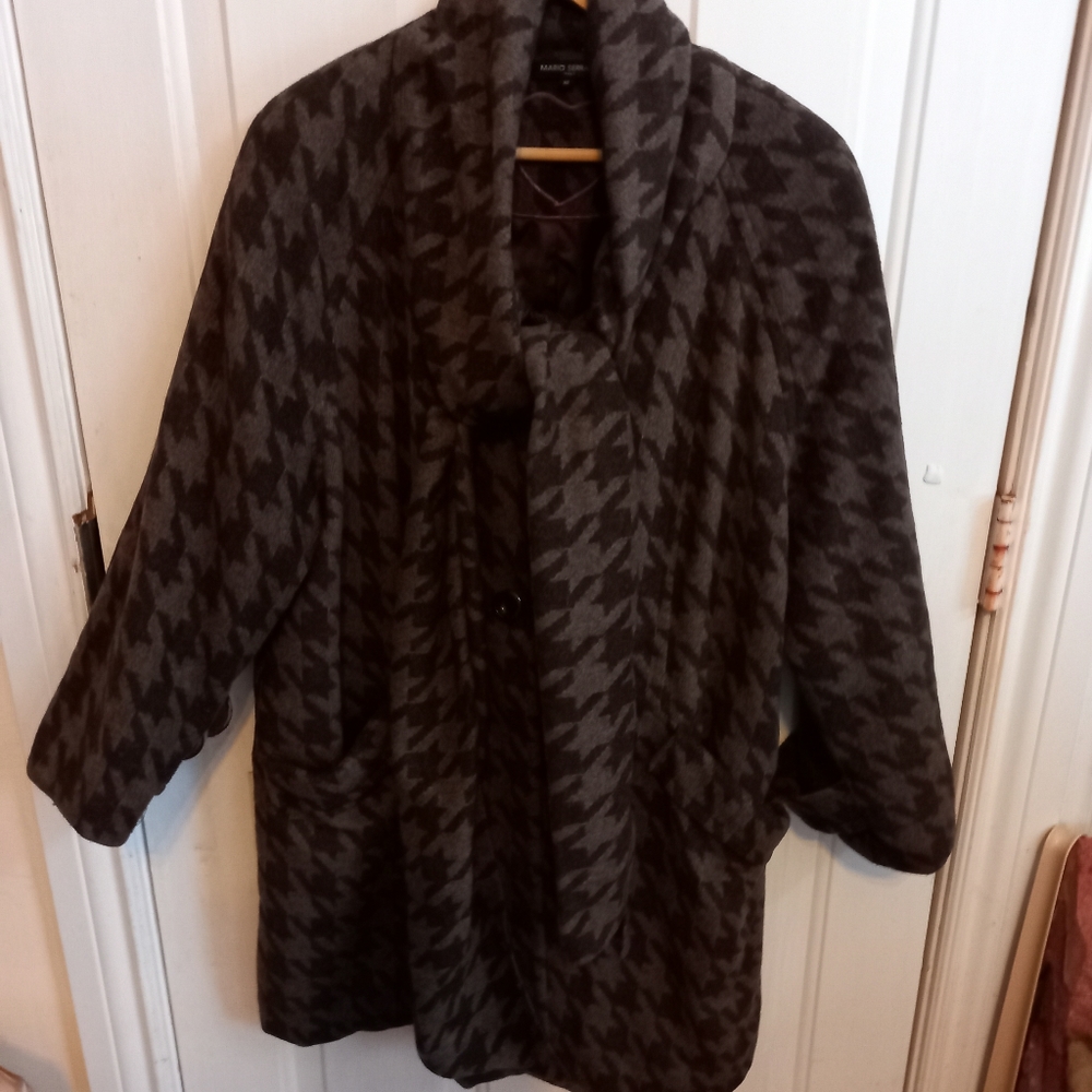 Mario Serrani Italy wool blend coat  Size 18